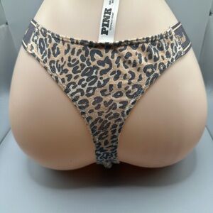 Victoria Secret PINK Leopard print  Cotton Thong